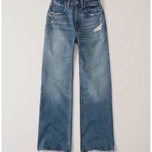 Abercrombie Annie high rise wide leg jeans